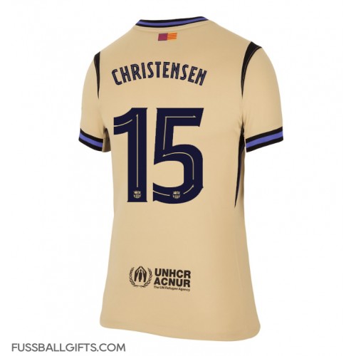 Barcelona Andreas Christensen #15 Fußballbekleidung Auswärtstrikot Damen 2025-26 Kurzarm